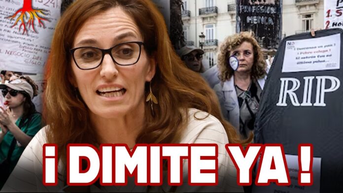 MASIVA HUELGA contra Mónica García que COLAPSA la Sanidad Pública