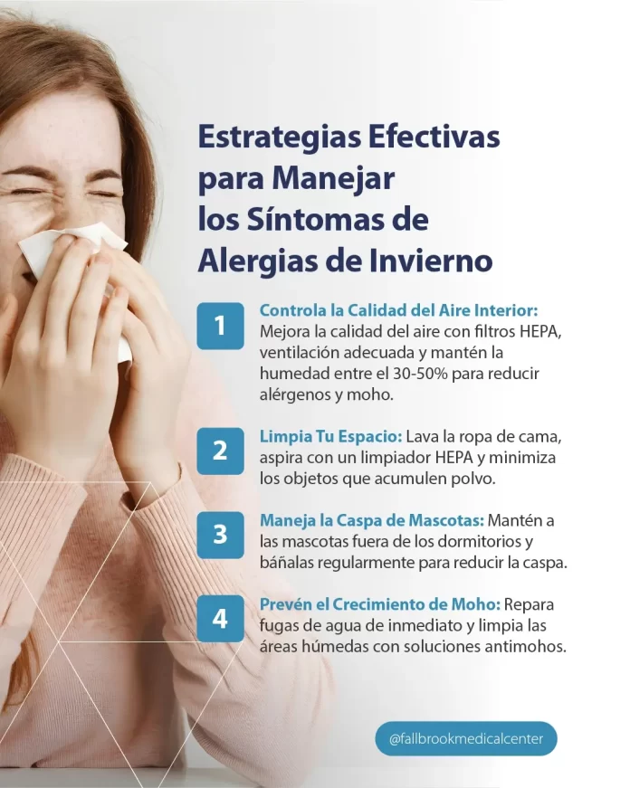 Cómo tratar los síntomas de alergia invernal