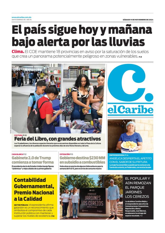 elCaribe 09 noviembre 2024 by Periódico elCaribe - Issuu