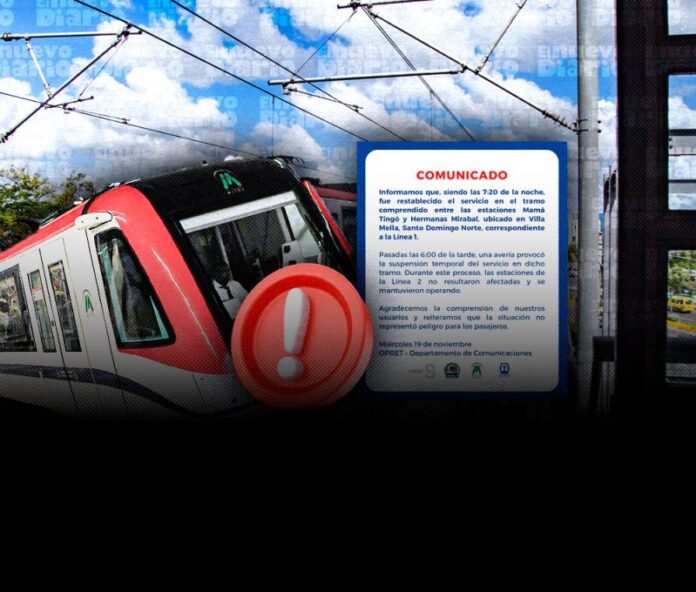 Opret restablece servicio en Línea 1 del Metro tras avería que...