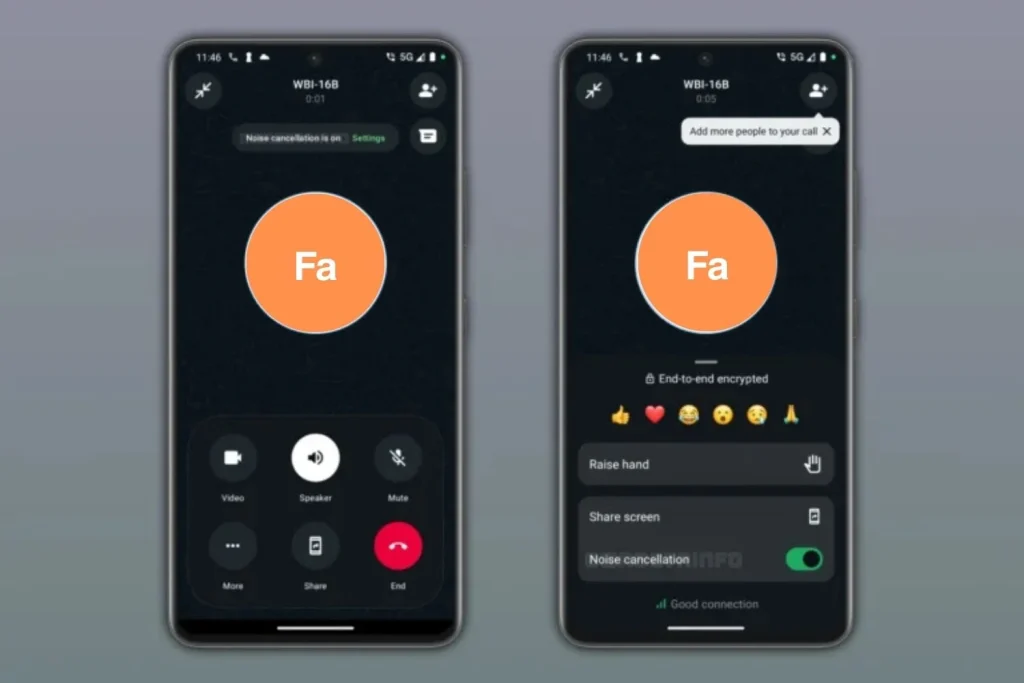 Esta actualización de WhatsApp cambia las videollamadas tradicionales: cómo activarlo para reducir hasta un 98,95% de ruido 2 Moncloa WhatsApp reduce el ruido en llamadas de voz y vídeo: así es cómo funciona