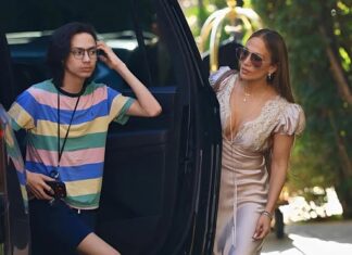 Imagen de JLo junto a Max provoca comentarios sobre su físico